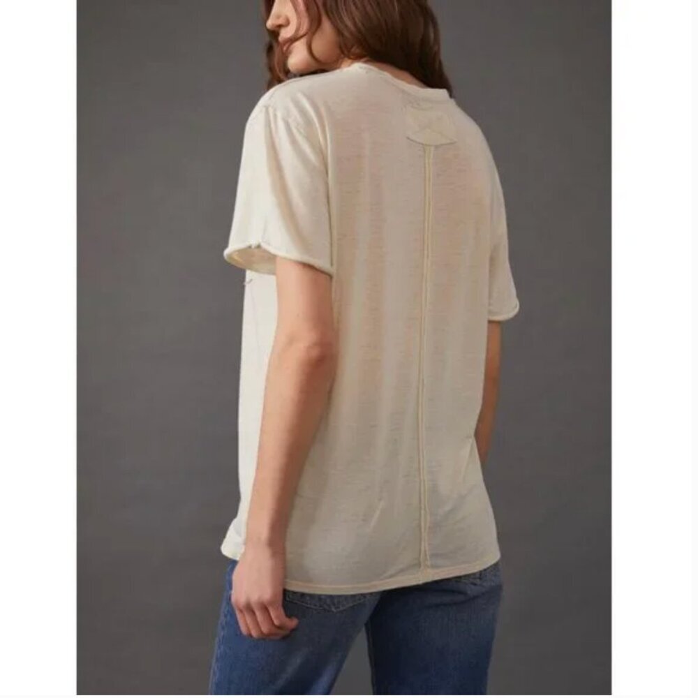 FREE PEOPLE NWT Vella Tee / White Swan - small - Picture 3 of 11